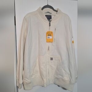 Carhartt Women's Crawford Bomber Jacket Natural Size 2X NWT
